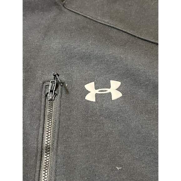 Under Armour Black Storm Full Zip Black Fleece Jacket Size XL Zipper Pockets - Picture 3 of 4